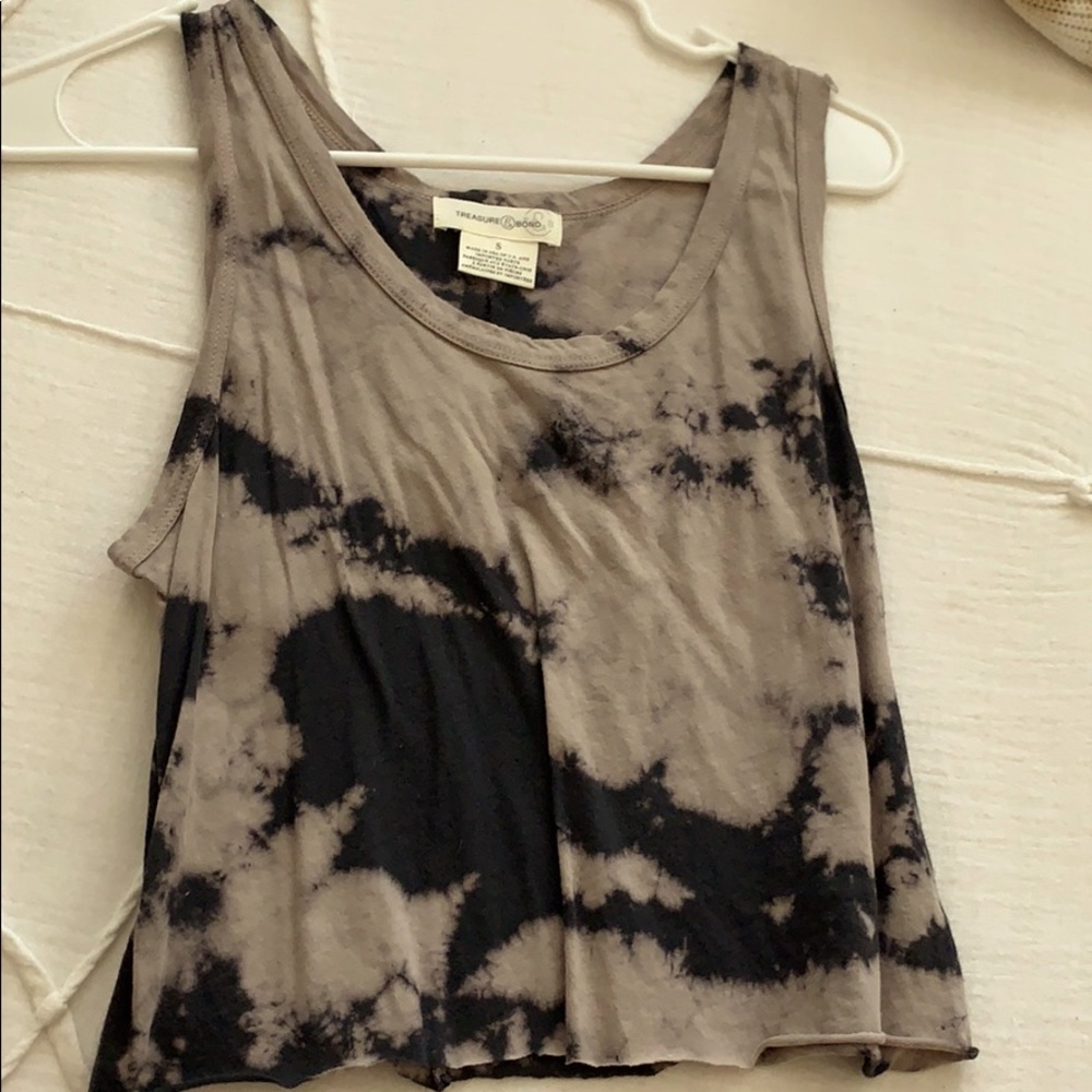 Cropped tie dye tank